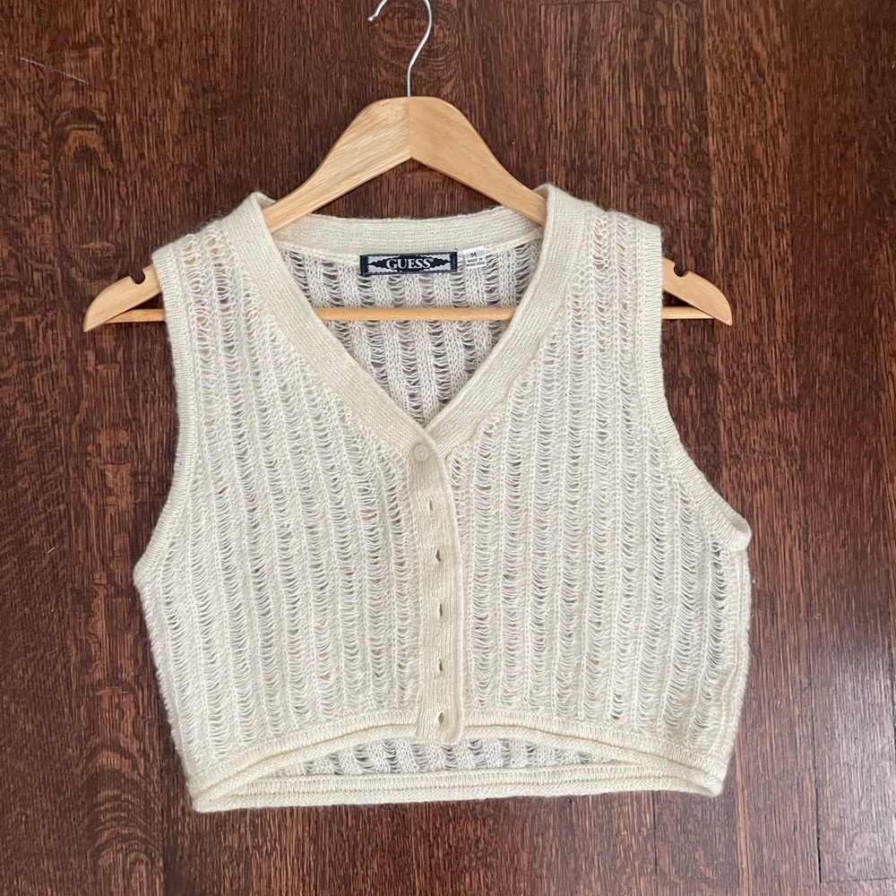Vintage Guess Mohair blend sweater vest